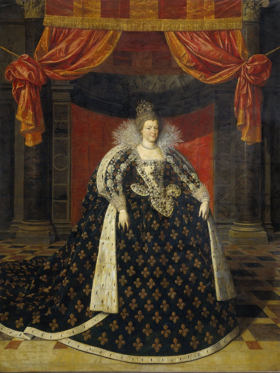 María de Médici de Frans II studio of Pourbus