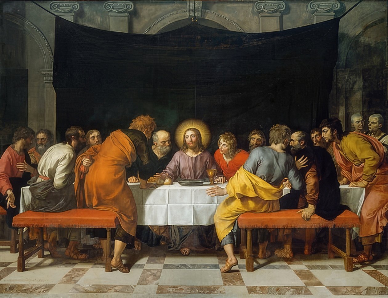 La última cena. 1618 de Frans Pourbus the Younger