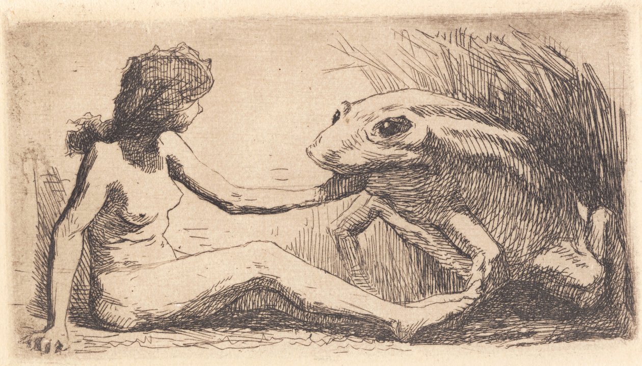 La niña con la rana de Frans Schwartz