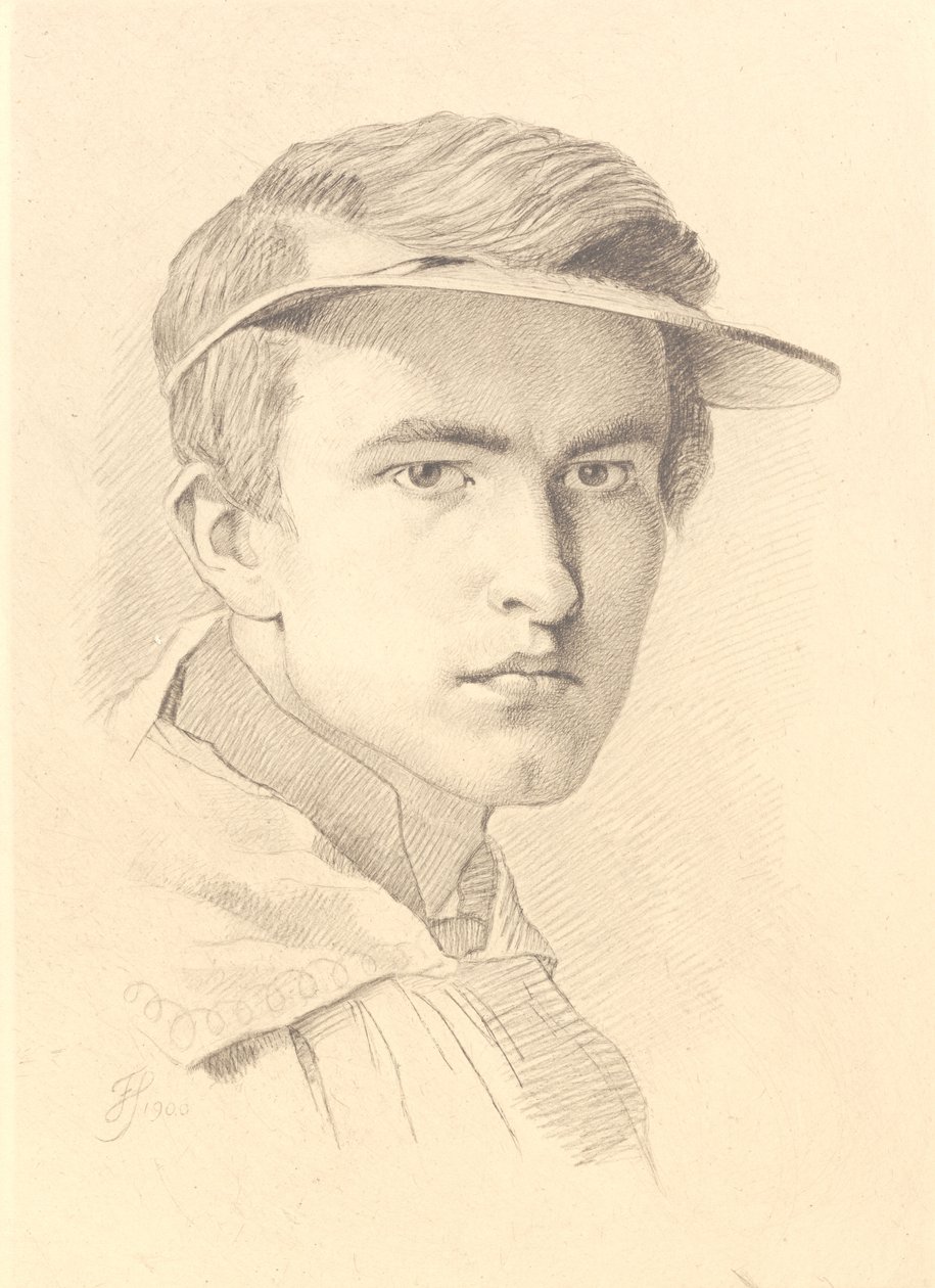 Retrato de J. Th. Lundbye de Frans Schwartz
