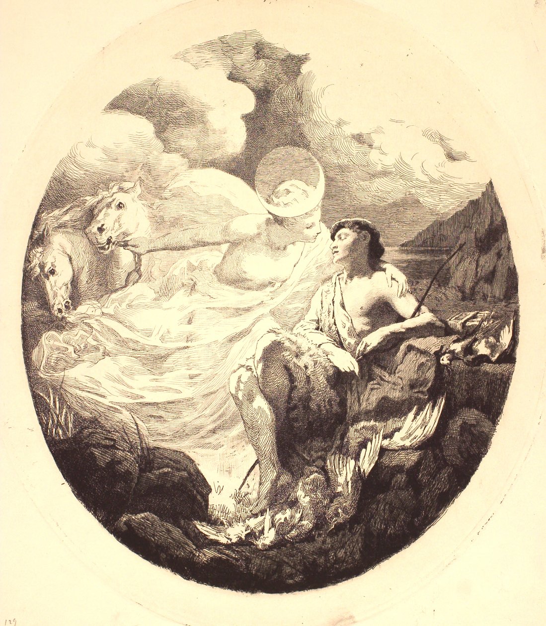 Selene y Endimión de Frans Schwartz
