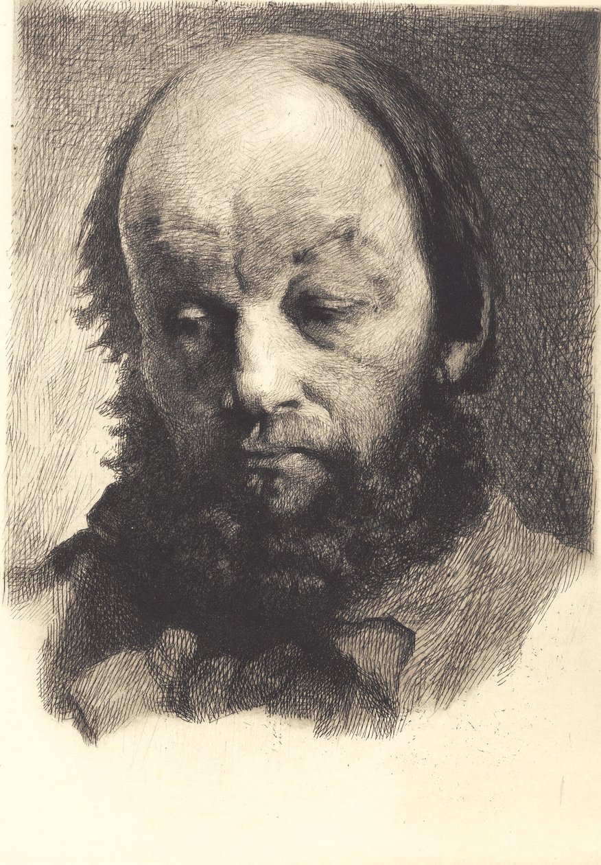 Hombre con barba negra, Garibaldi de Frans Schwartz