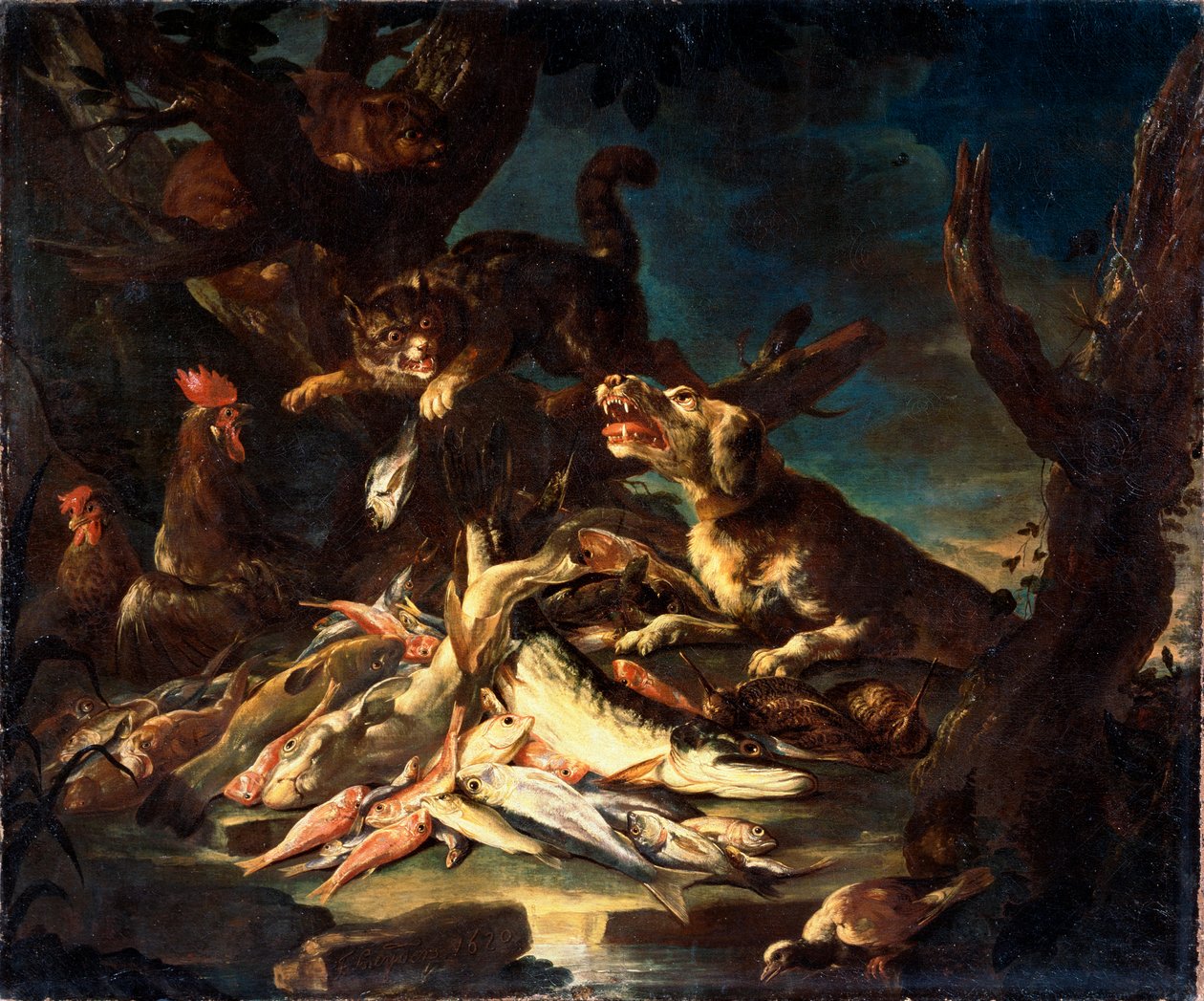 Pescado, 1620 de Frans Snyders or Snijders
