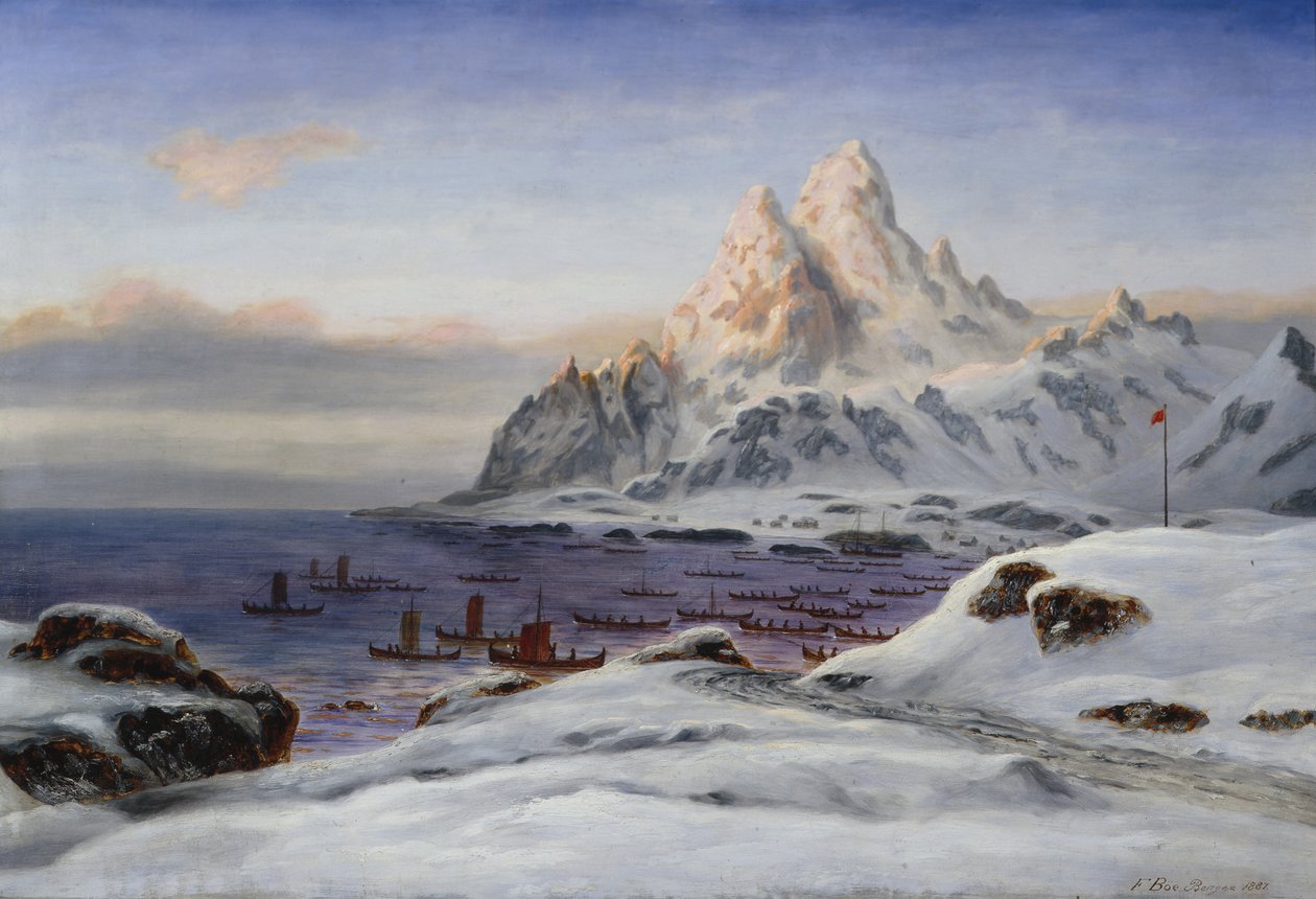 Pescadores en Lofoten de Frants Diderik Boe