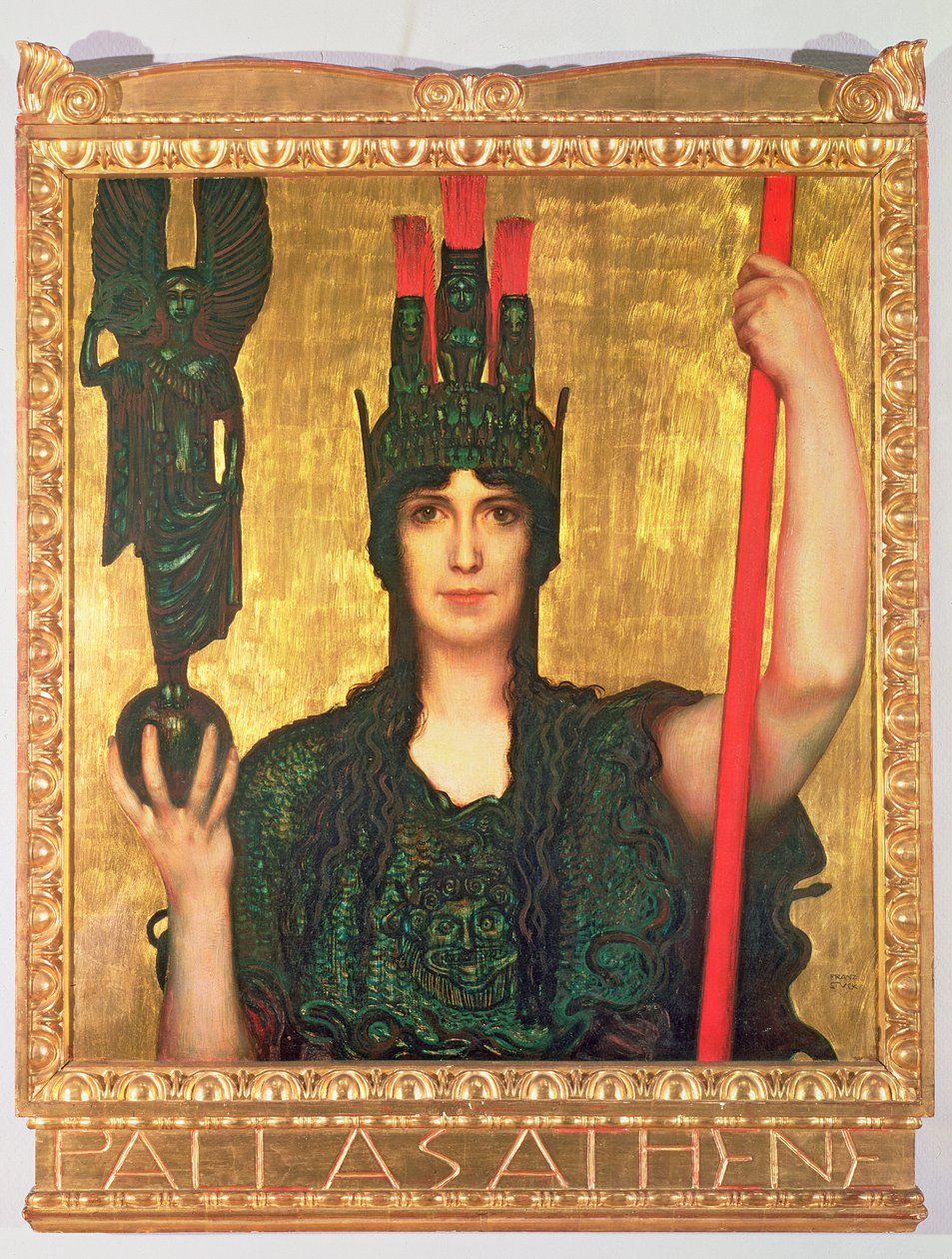 Pallas Atenea, 1898 de Franz von Stuck