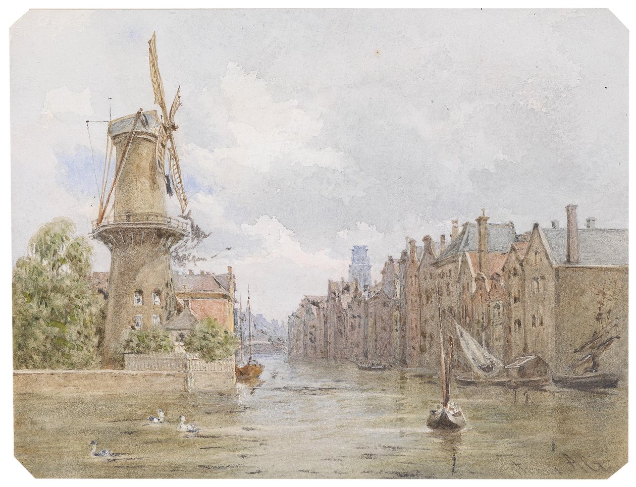Canal en Róterdam de Franz Alt