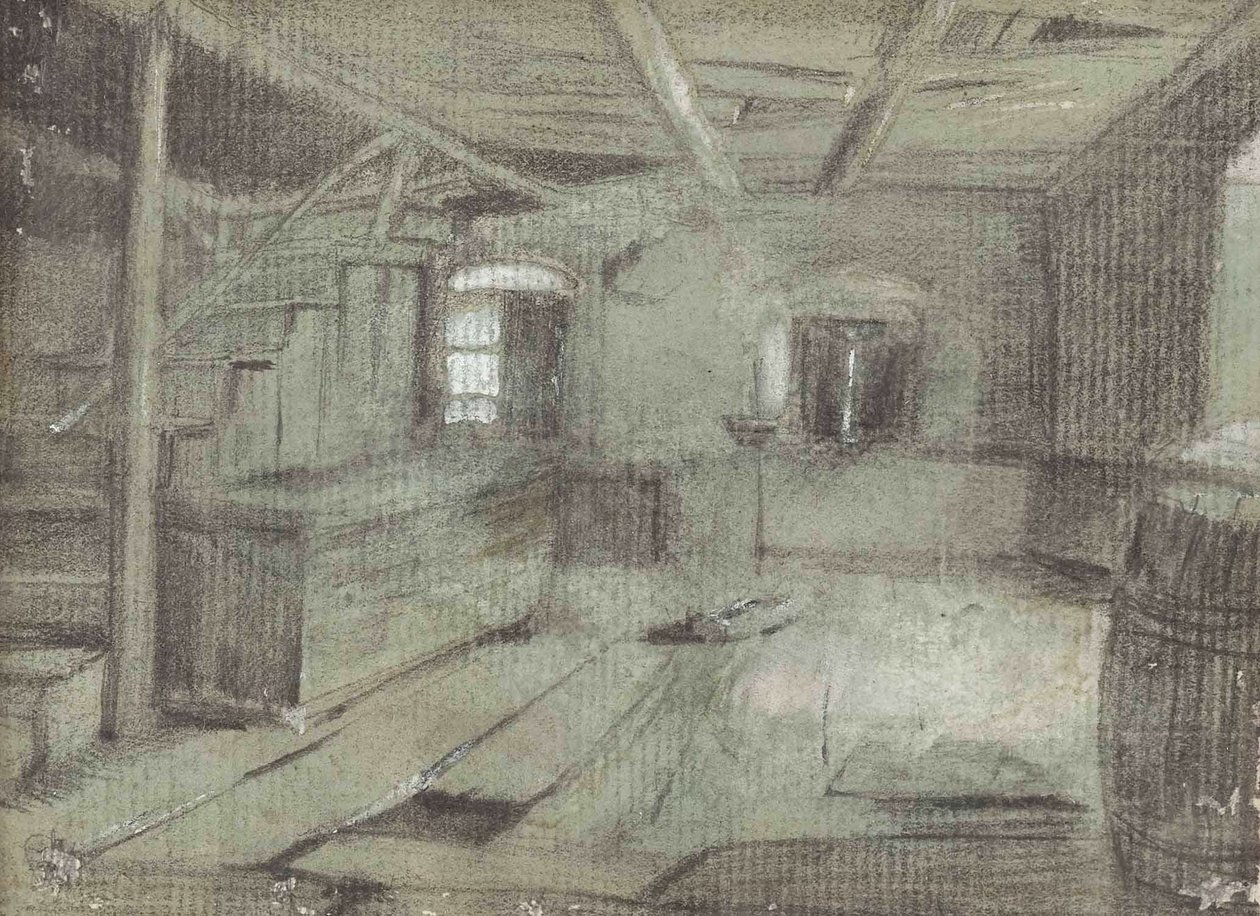 Interior de una casa de campesinos de Franz Defregger