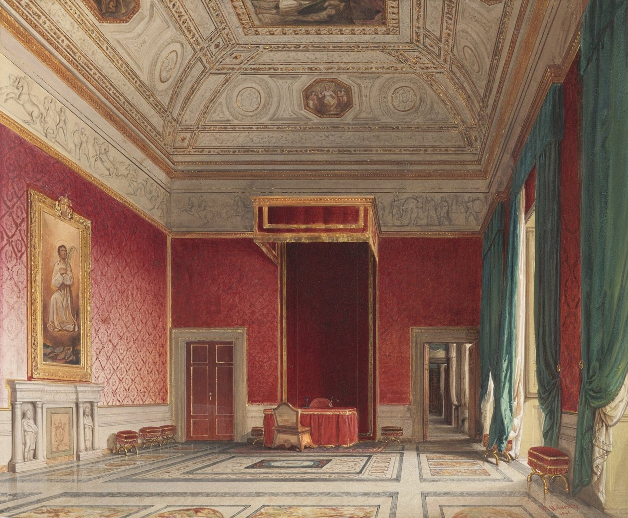 Sala del Thorvaldsen, Roma de Franz Heinrich