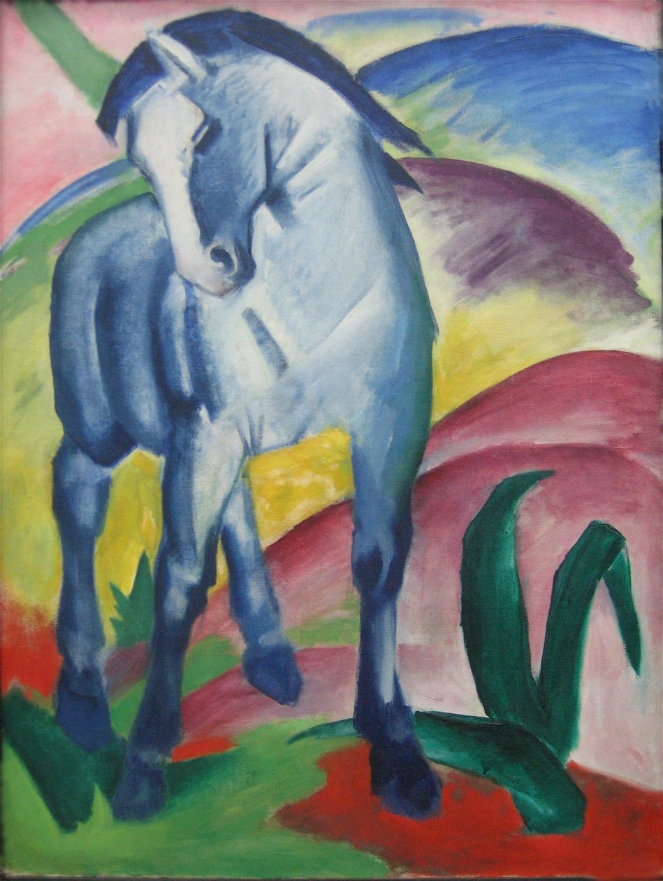 Caballo azul I de Franz Marc