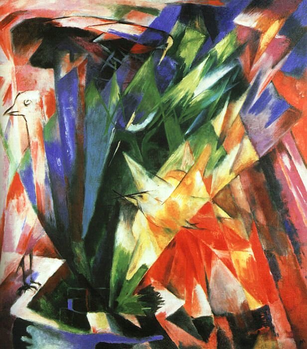 Pájaros de Franz Marc