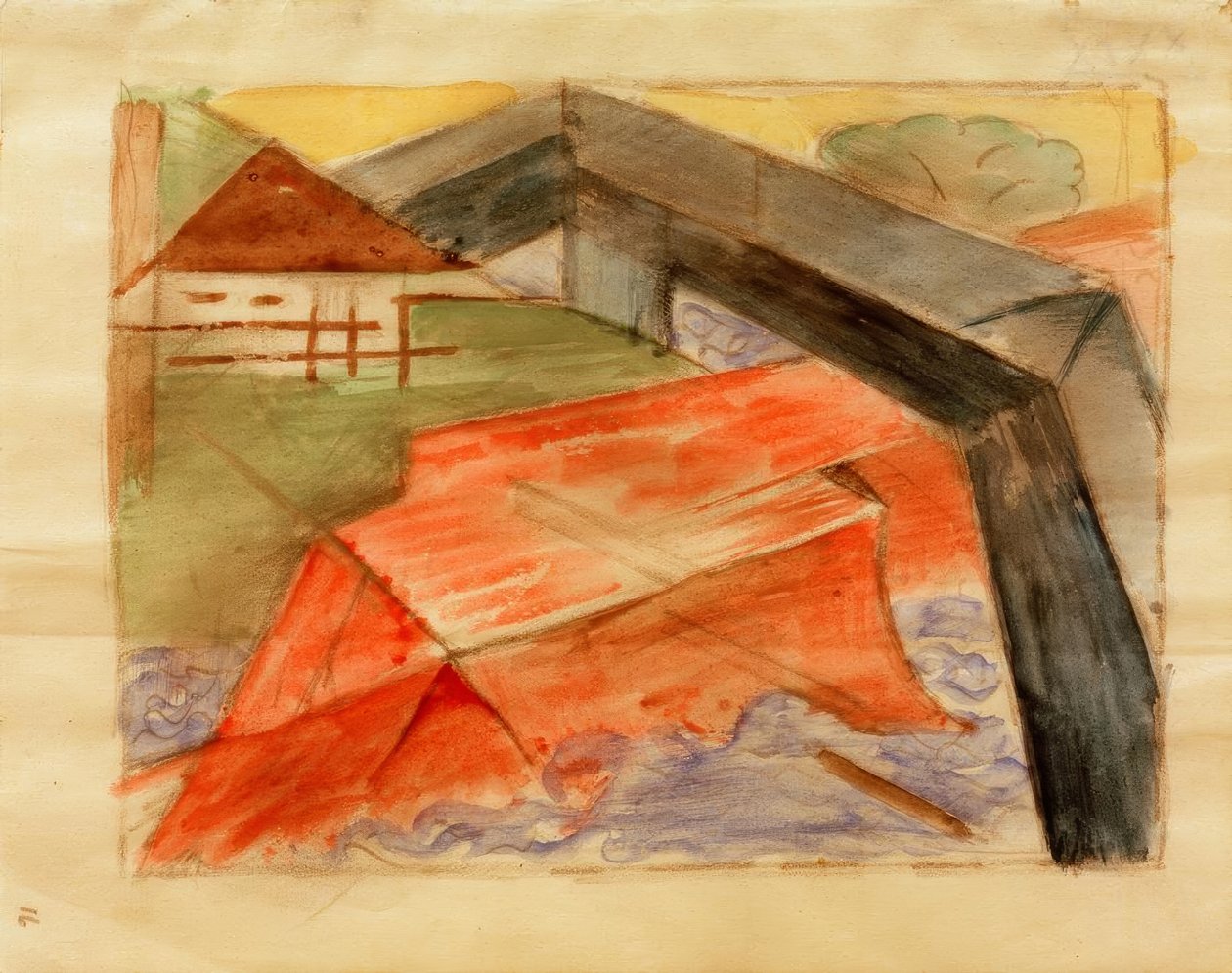 Casa y puente de Franz Marc