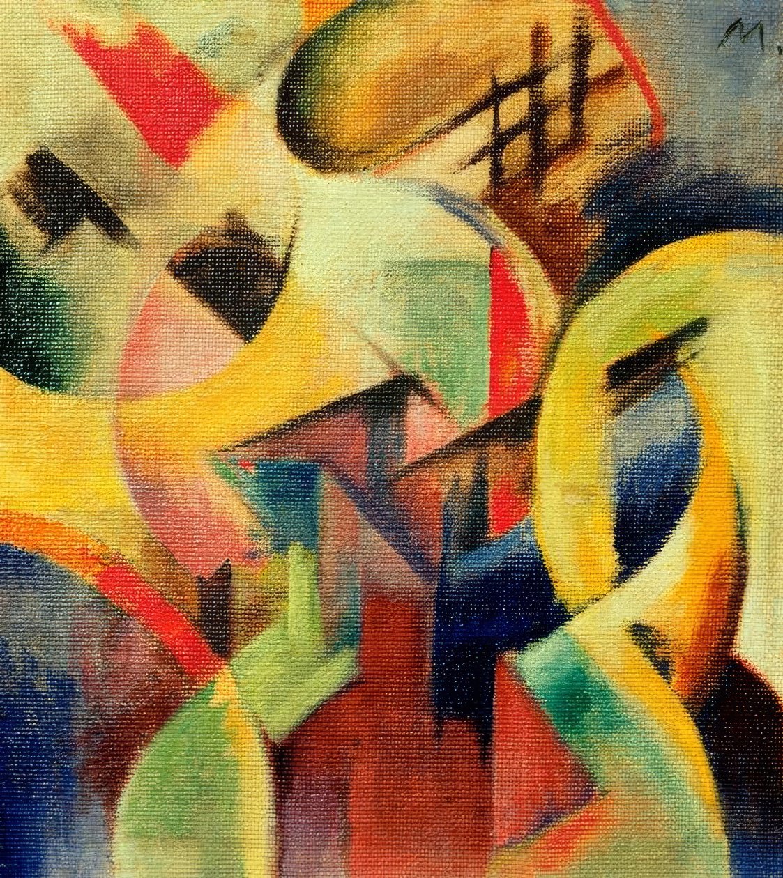 Pequeña composición I de Franz Marc