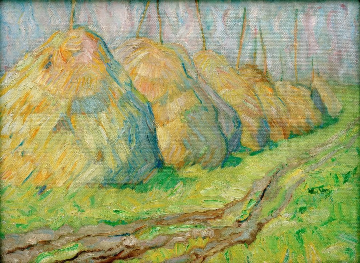 Montones de cañas de Franz Marc