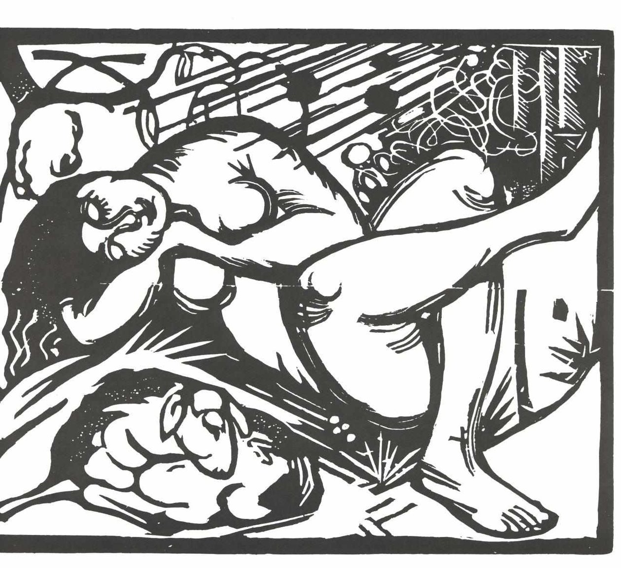 Pastora durmiente de Franz Marc