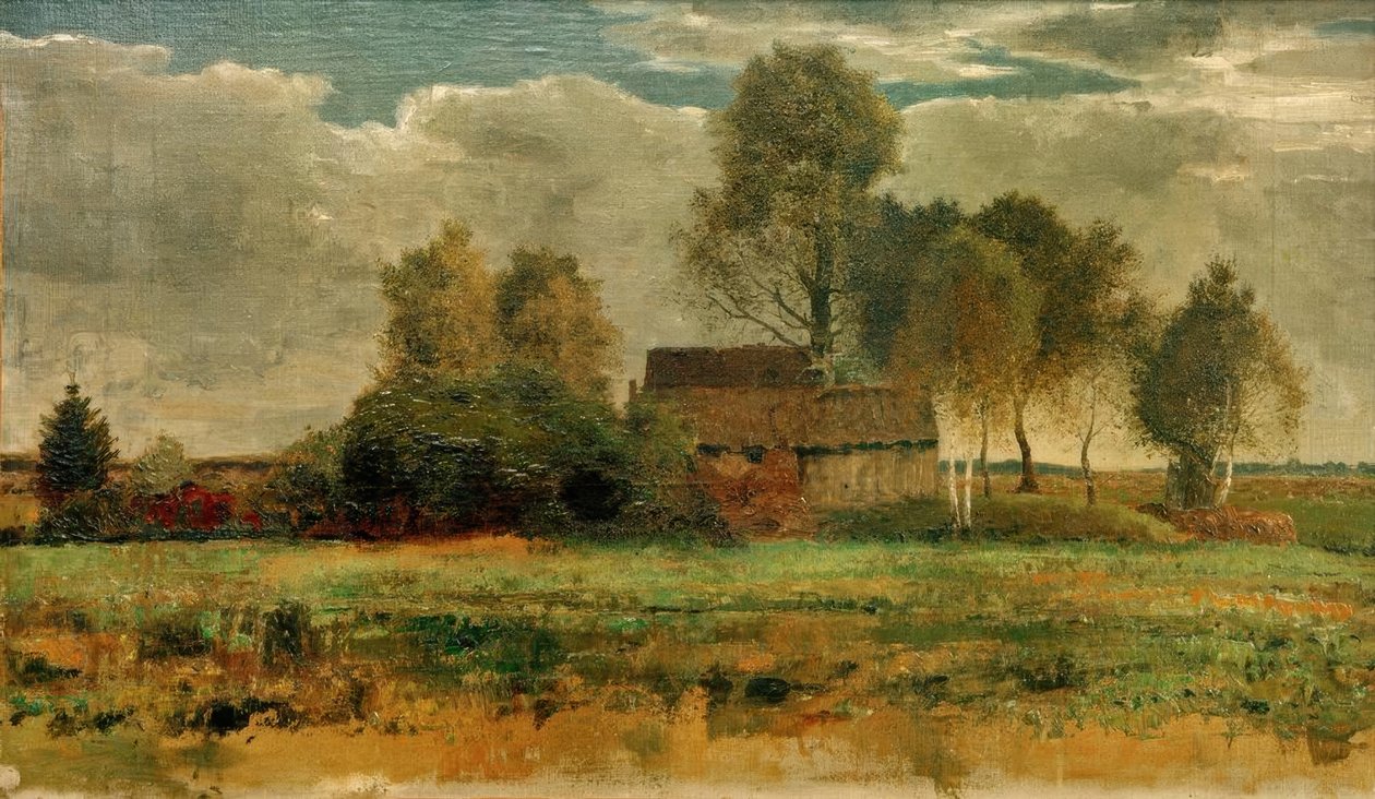 Cabañas de turba en Dachauer Moos de Franz Marc