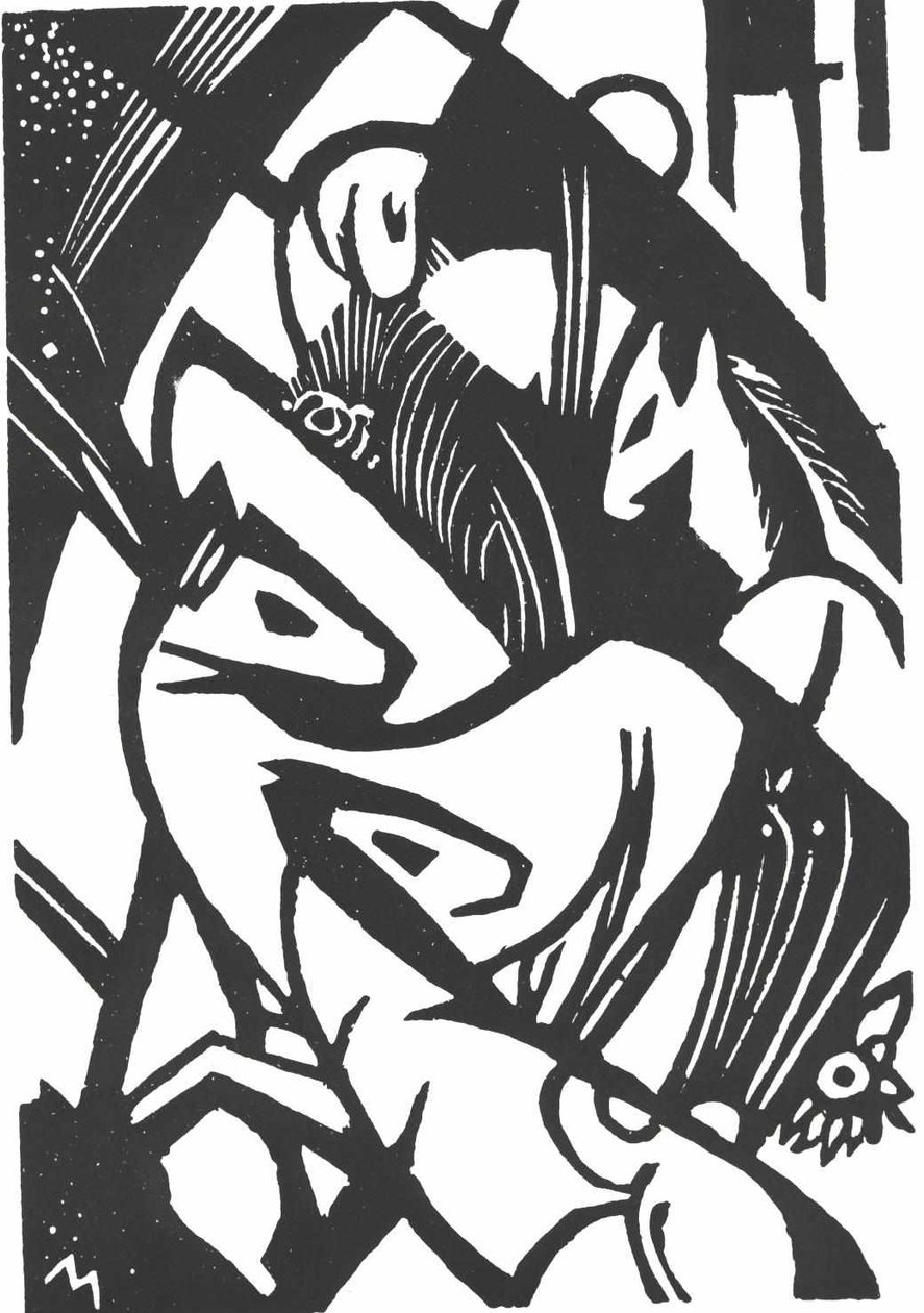 Caballo salvaje de Franz Marc