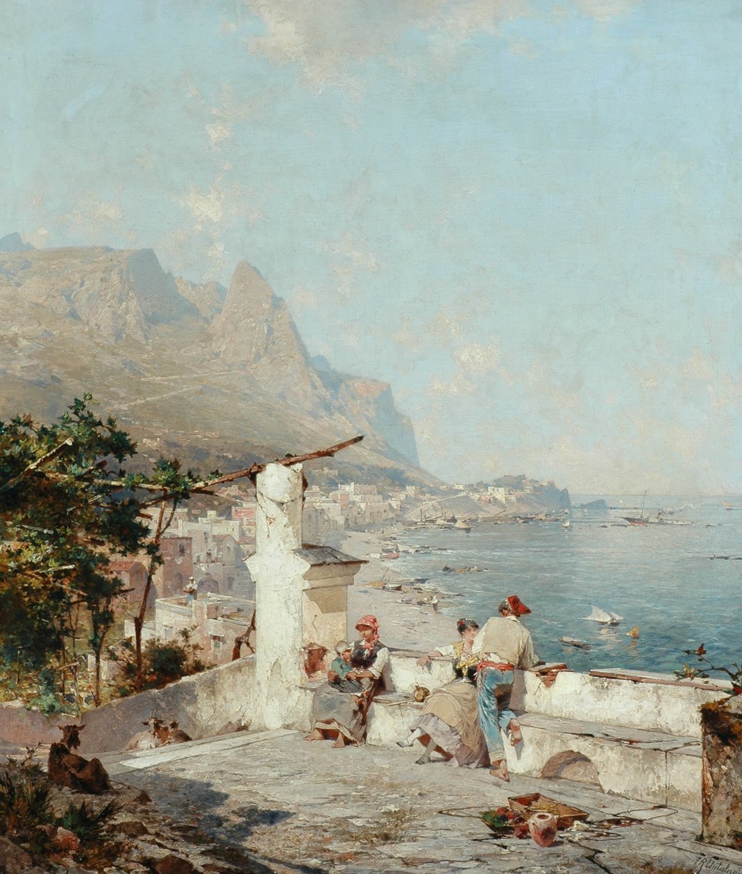 Capri, Golfo de Nápoles de Franz Richard Unterberger