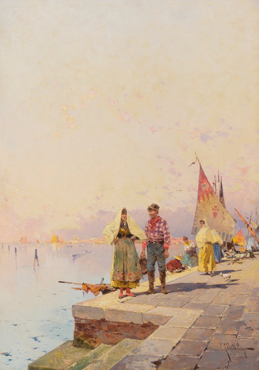 Día soleado en Venecia de Franz Richard Unterberger