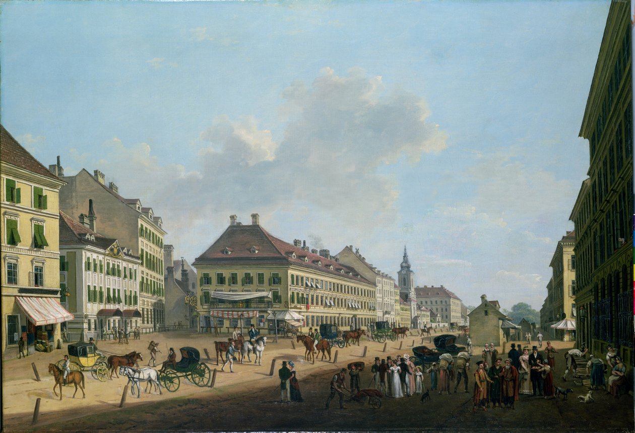 Viena, el paseo, 1824 de Franz Scheyerer