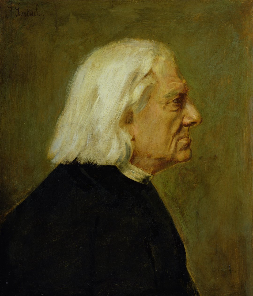 El compositor Franz Liszt (1811-86), 1884 de Franz Seraph von Lenbach