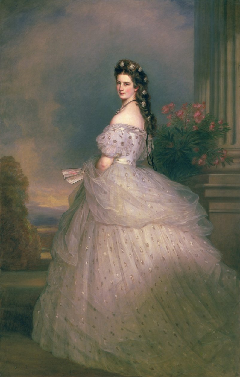 Isabel de Baviera (1837-98), Emperatriz de Austria, esposa del Emperador Francisco José de Austria (1830-1916) de Franz Xaver Winterhalter