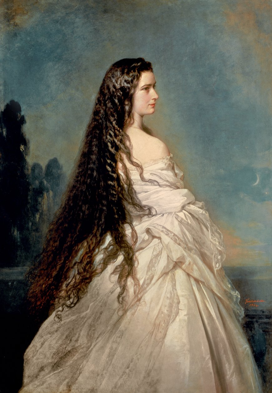 Isabel de Baviera (1837-98), esposa del emperador Francisco José I de Austria (1830-1916) de Franz Xaver Winterhalter