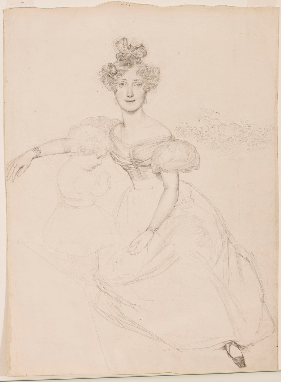 Gran Duquesa Sofía de Baden con su hijo, c.1831 de Franz Xaver Winterhalter
