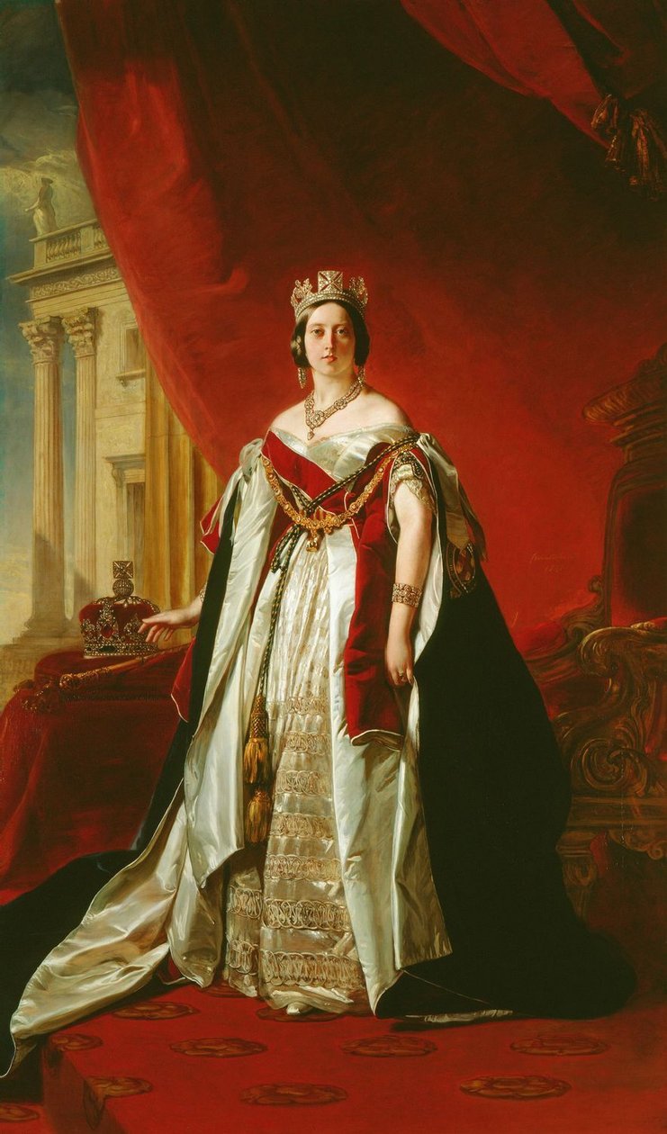 Retrato de Victoria del Reino Unido de Franz Xaver Winterhalter
