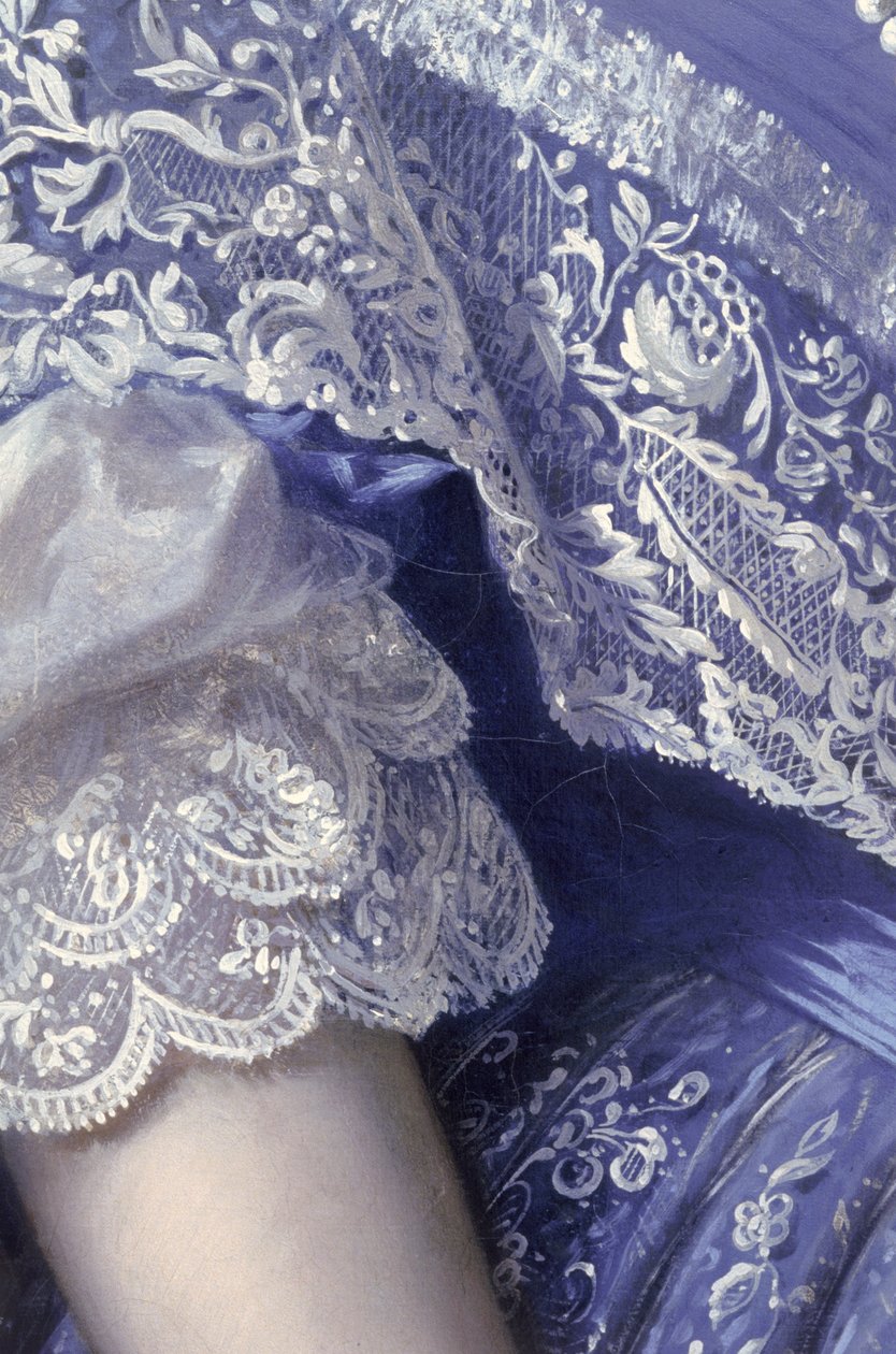 Retrato de una mujer (detalle) de Franz Xaver Winterhalter