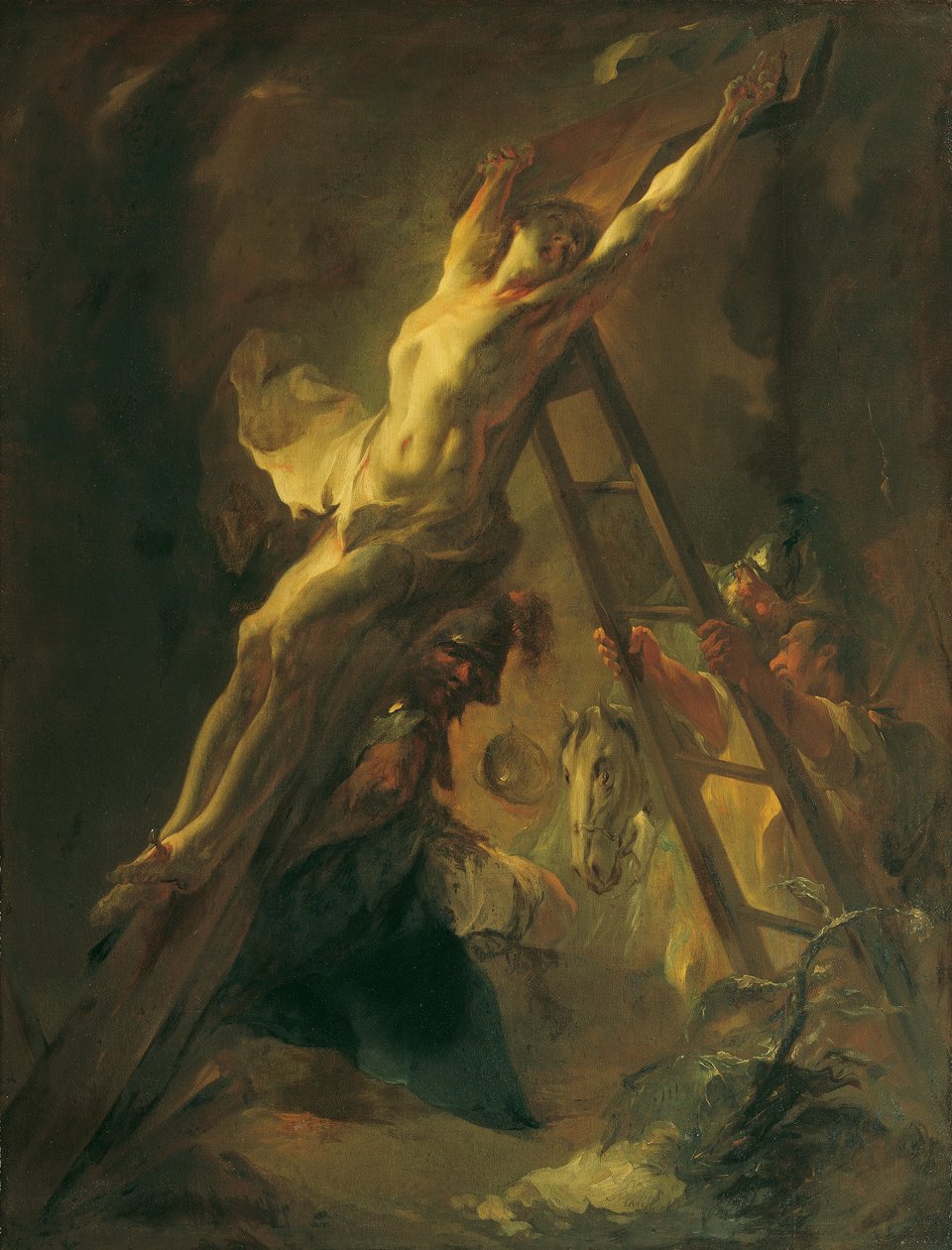 La erección de la cruz. de Franz Anton Maulbertsch