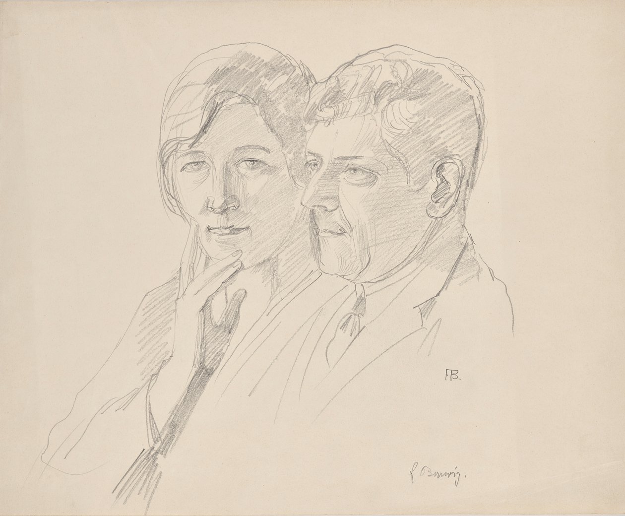 Grete Wagner-Barwig y el Dr. José Wagner de Franz Barwig d. Ä.