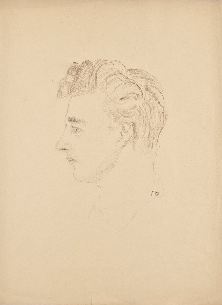 Estudio de retrato de Franz Barwig el Joven de Franz Barwig d. Ä.