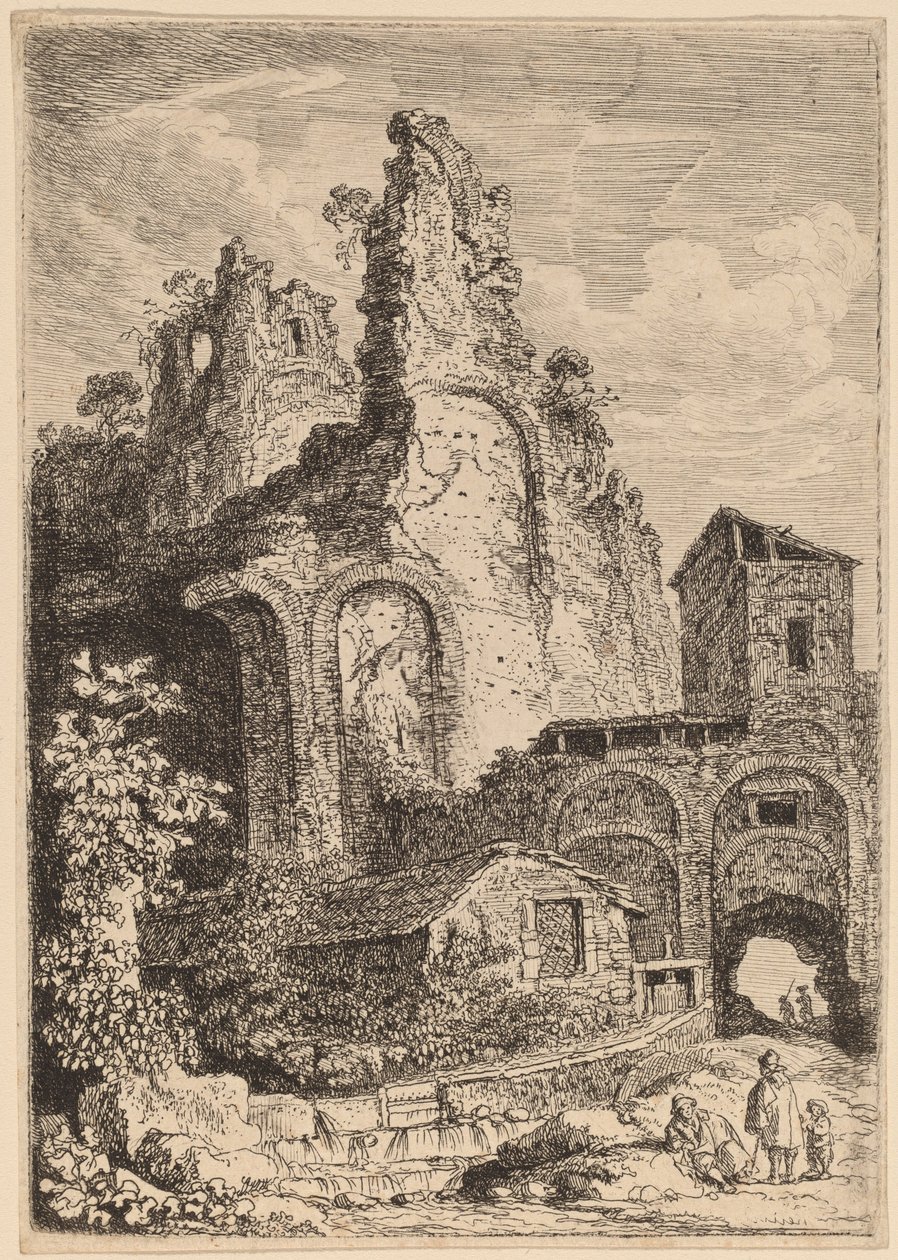 El Viejo Palacio en Tívoli de Franz Edmund Weirotter