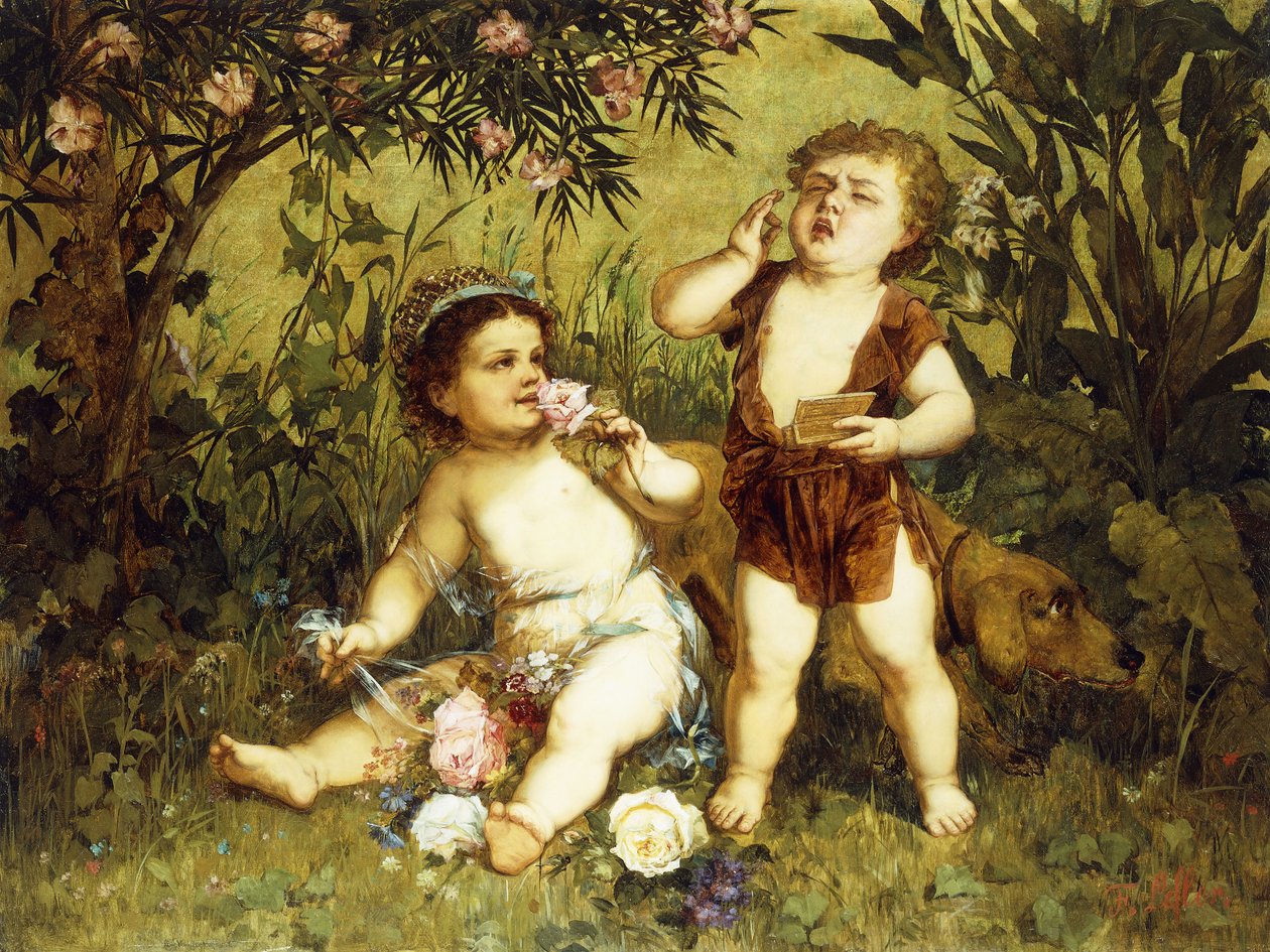 Putti juguetones de Franz Eybl