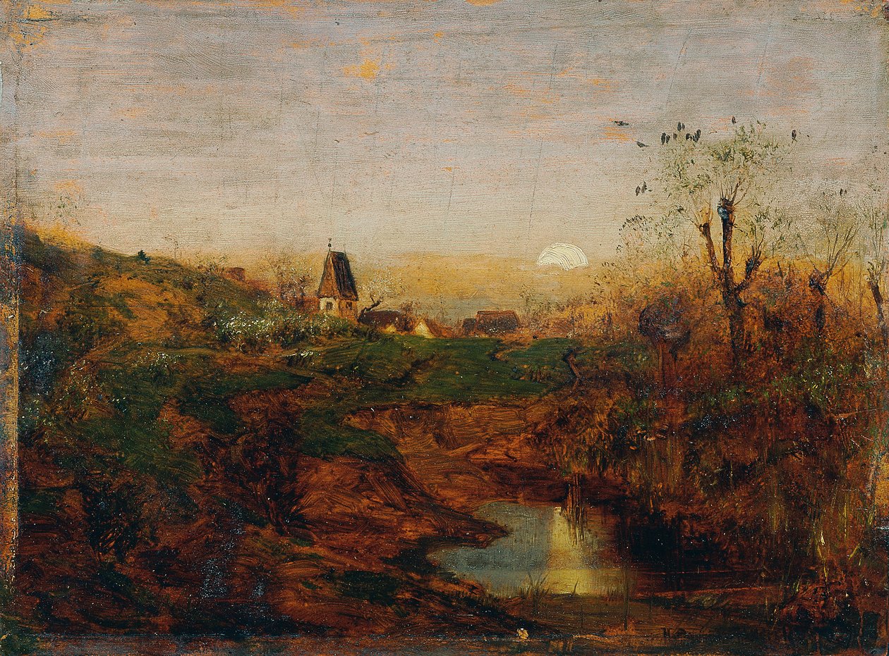 Anochecer en páramos de Franz Hoffmann von Fallersleben