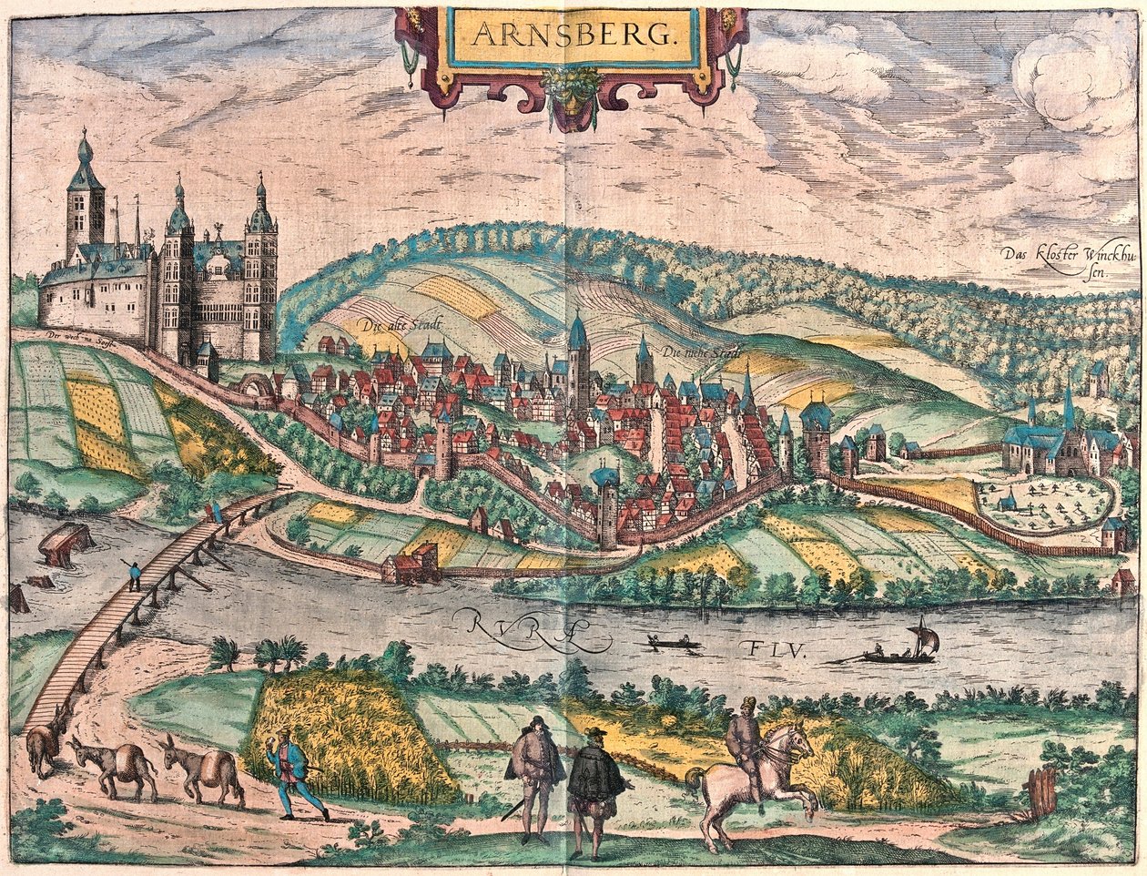Arnsberg, Alemania (grabado) de Franz Hogenberg