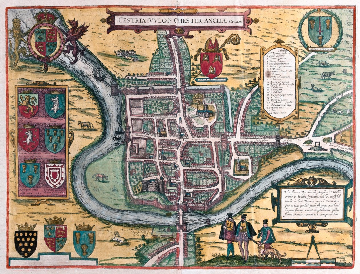 Chester - Gran Bretaña de Franz Hogenberg
