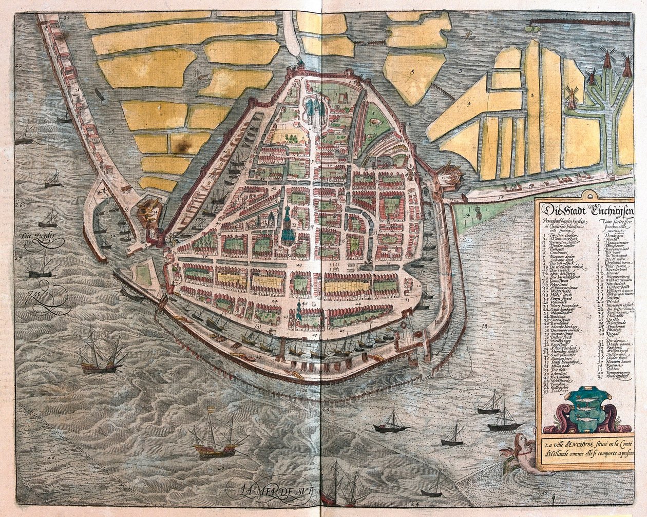Enkhuizen, Países Bajos de Franz Hogenberg