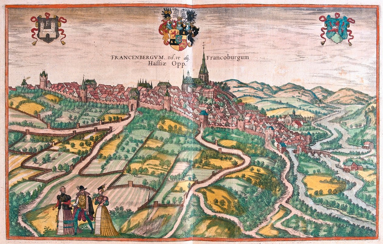Frankenberg, Países Bajos (grabado) de Franz Hogenberg