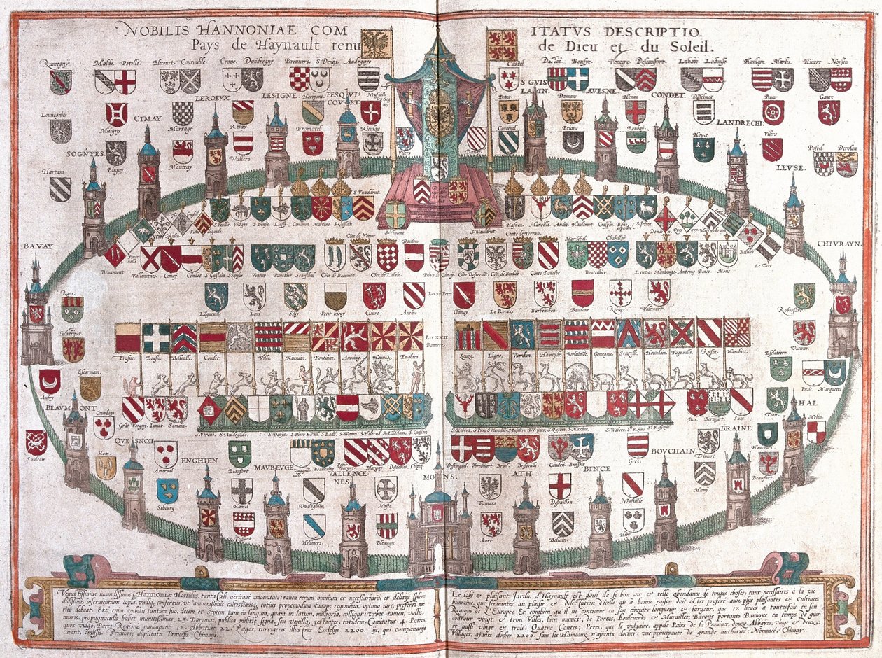 Provincia de Henao, Bélgica (grabado) de Franz Hogenberg
