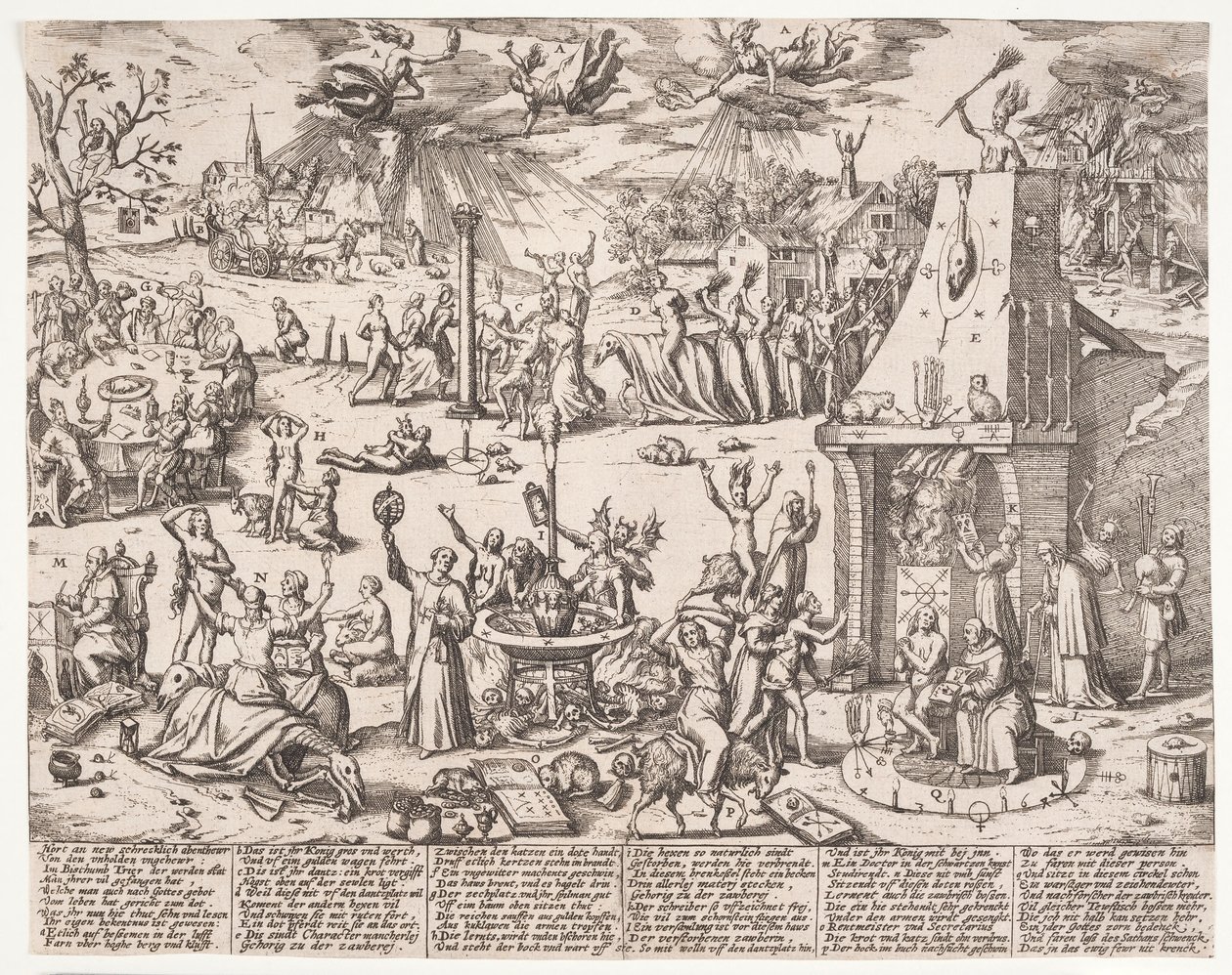 Sabbath de brujas de Franz Hogenberg