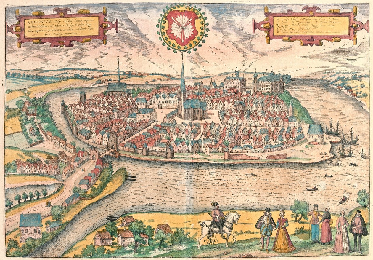 Kiel, Alemania (grabado) de Franz Hogenberg