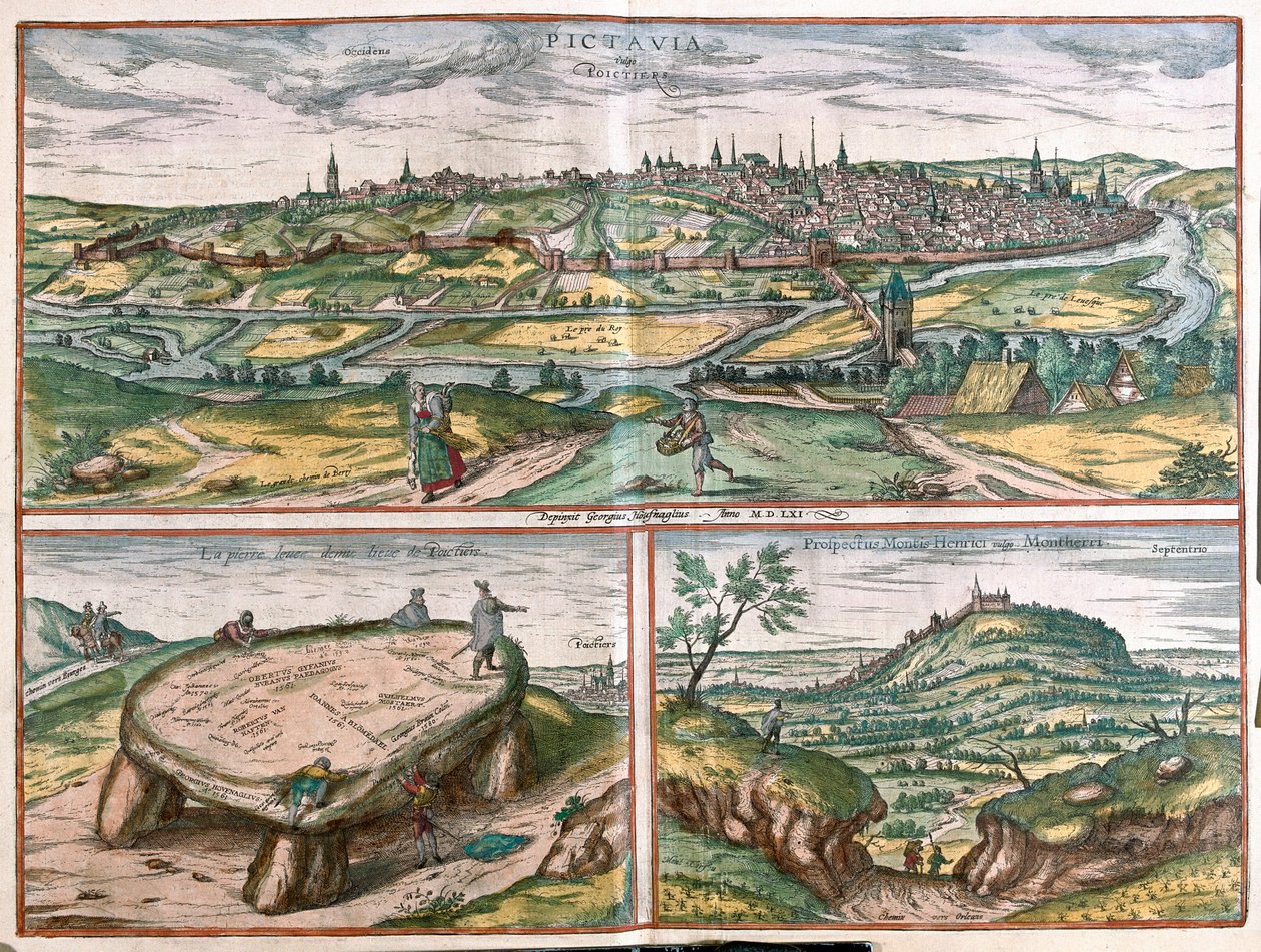 Montpellier, Tours y Poitiers, Francia de Franz Hogenberg
