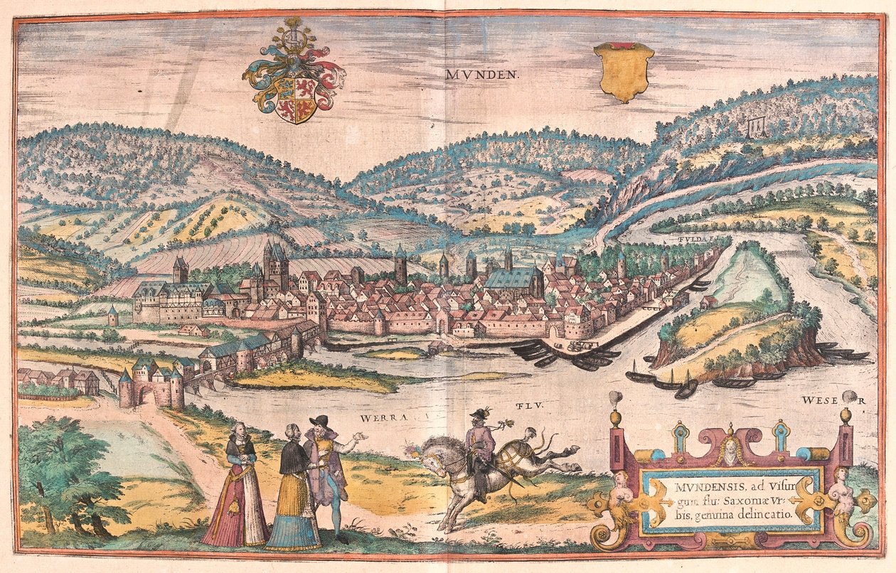 Munden, Alemania (grabado) de Franz Hogenberg