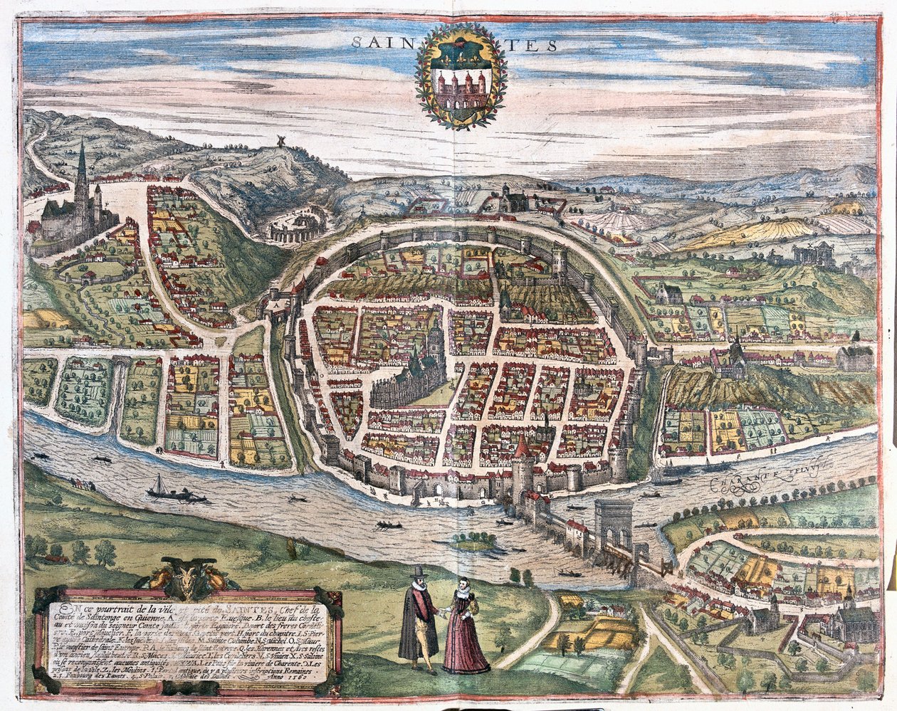 Saintes, Francia de Franz Hogenberg