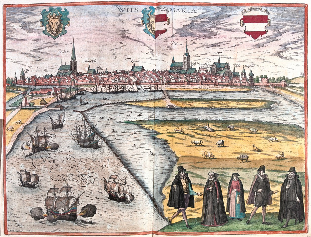 Wismar, Alemania de Franz Hogenberg