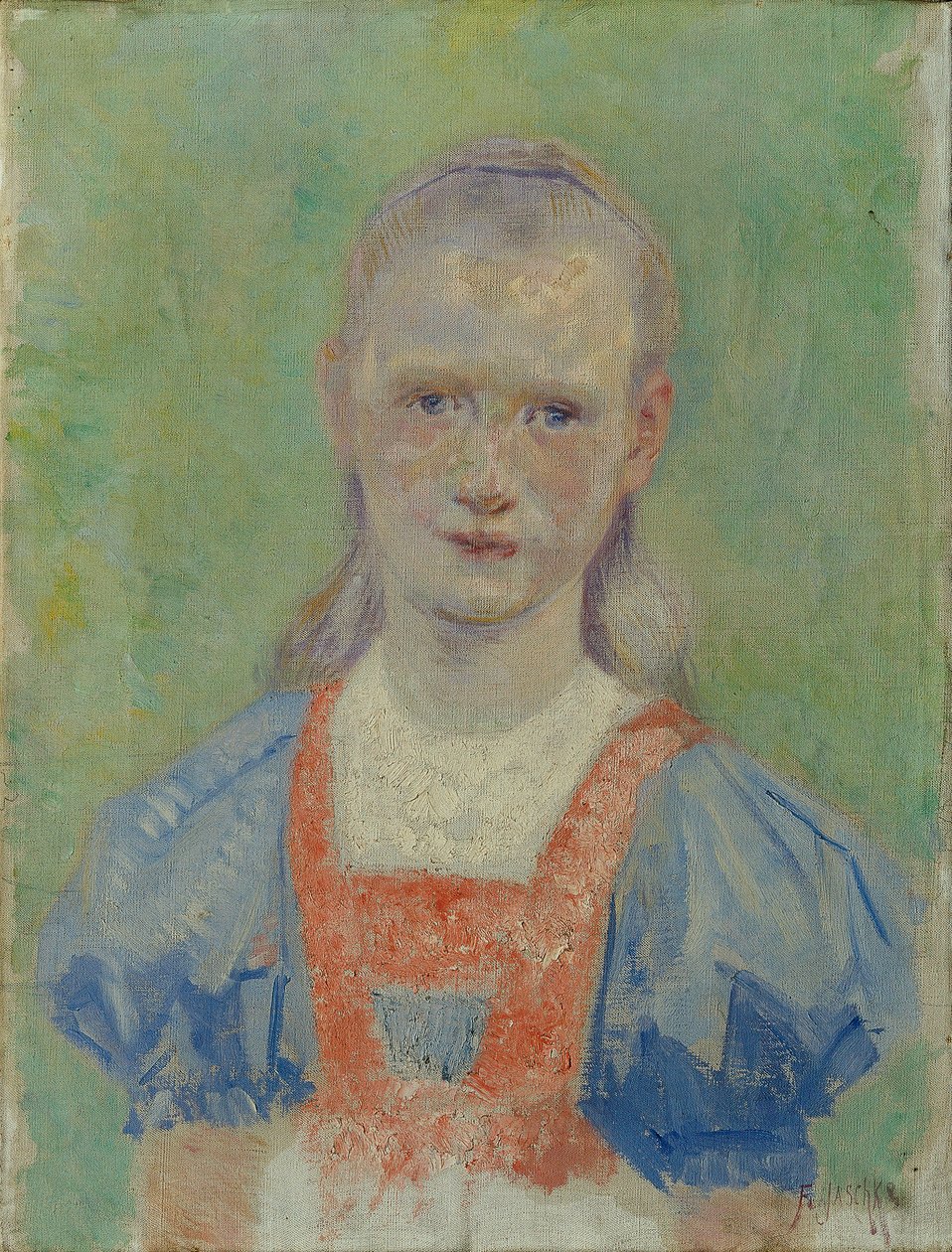 retrato de una niña de Franz Jaschke