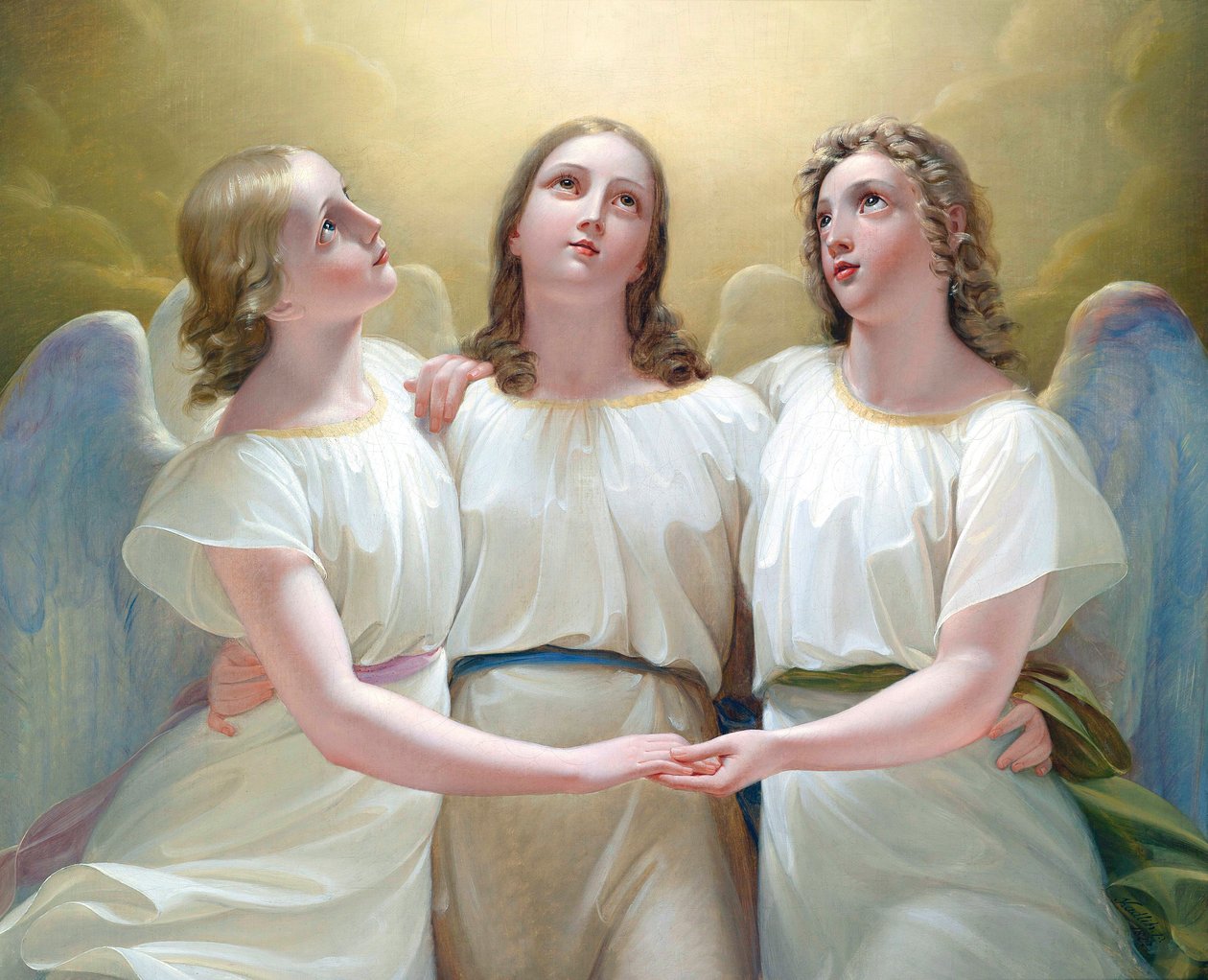 Tres ángeles guardianes de Franz Kadlik