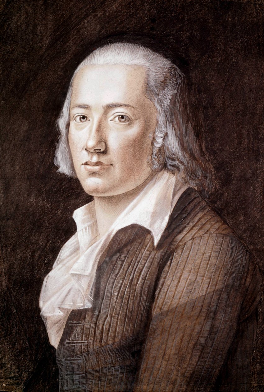 Friedrich Holderlin (pastel sobre papel) de Franz Karl Hiemer