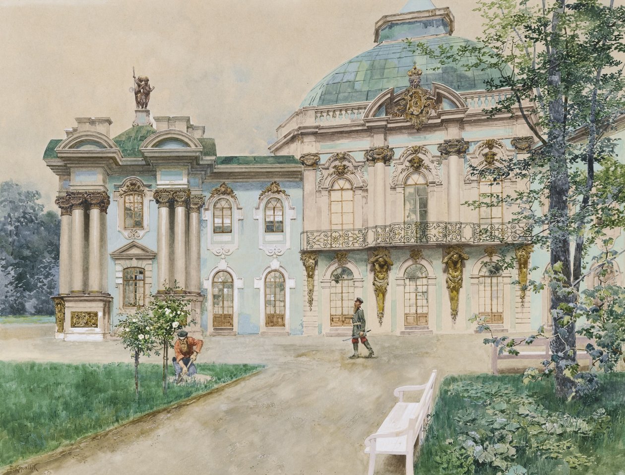 Tsarskoye Selo, 1898 de Franz Kopallik